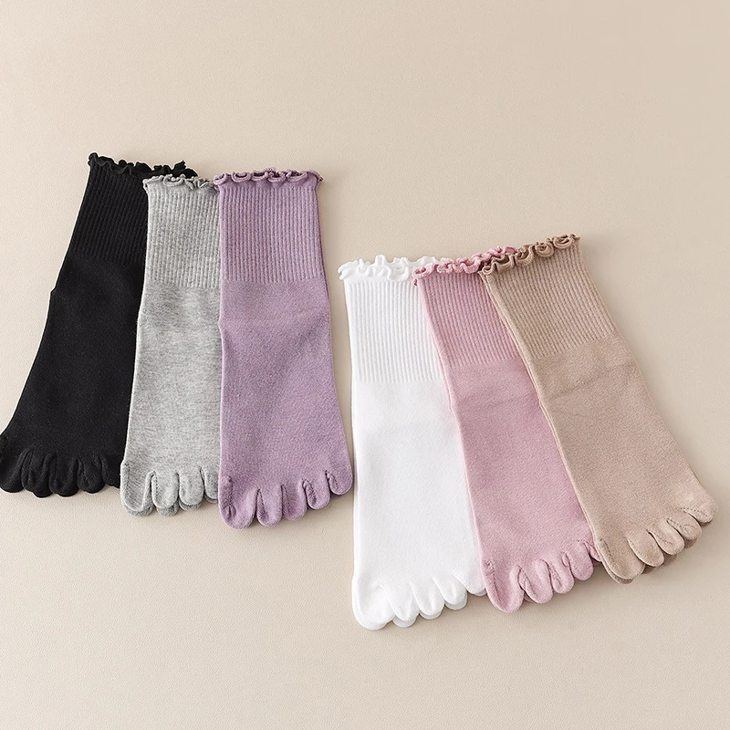 1/5 Pairs Women Five Toe Crew  - огляд і ціна Toe Sock Split