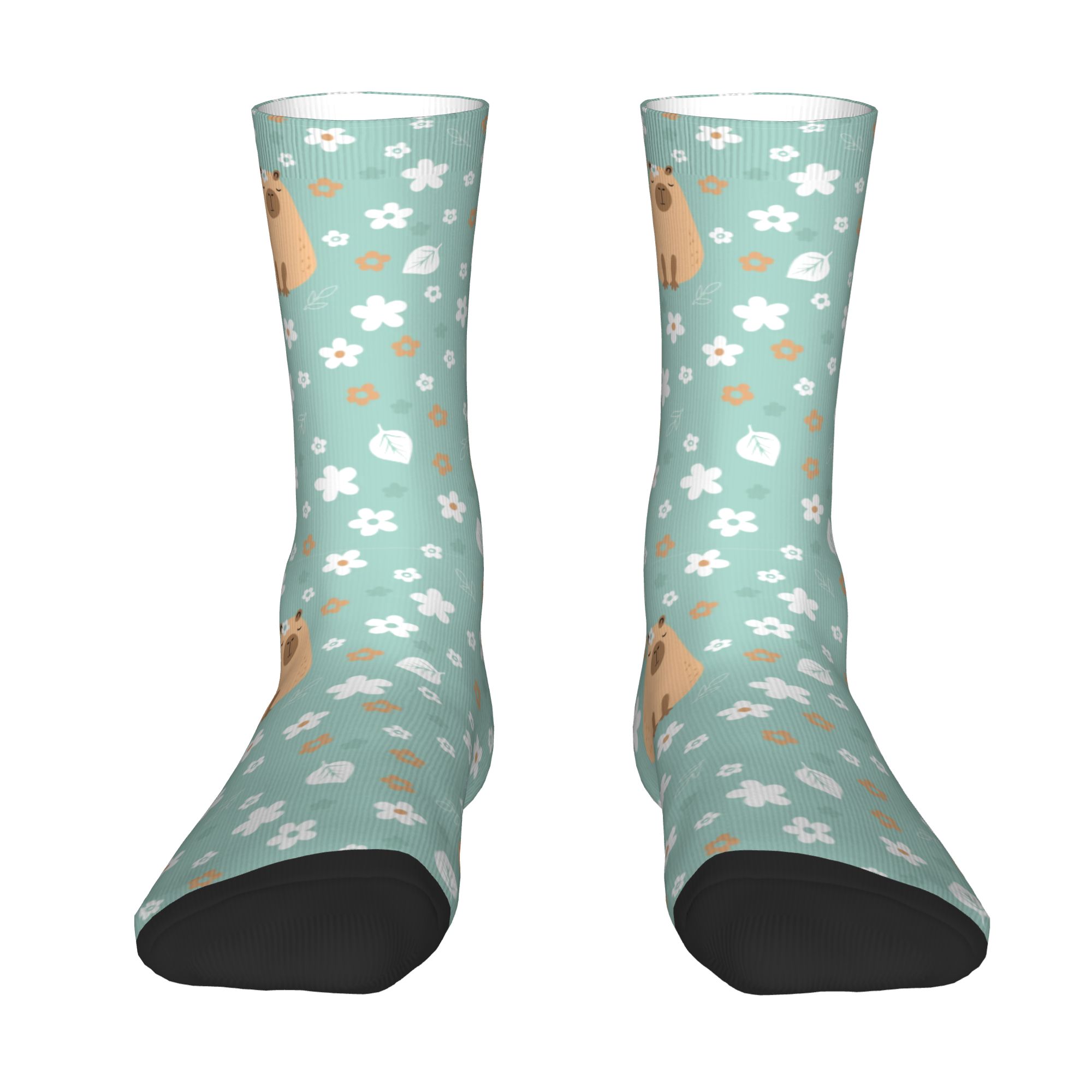 Custom Funny Capybara With Flo - огляд і ціна Dress Sock Men