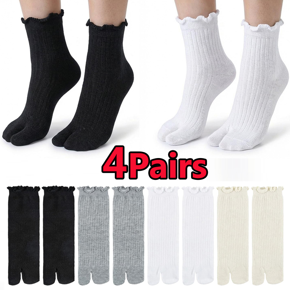 Japanese Ruffled Edge Cotton S - огляд і ціна Toe Sock Split
