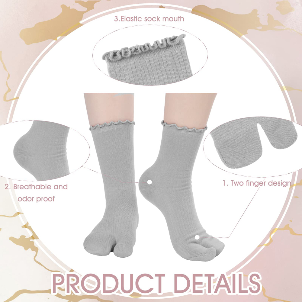 Japanese Ruffled Edge Cotton S - огляд і ціна Toe Sock Split