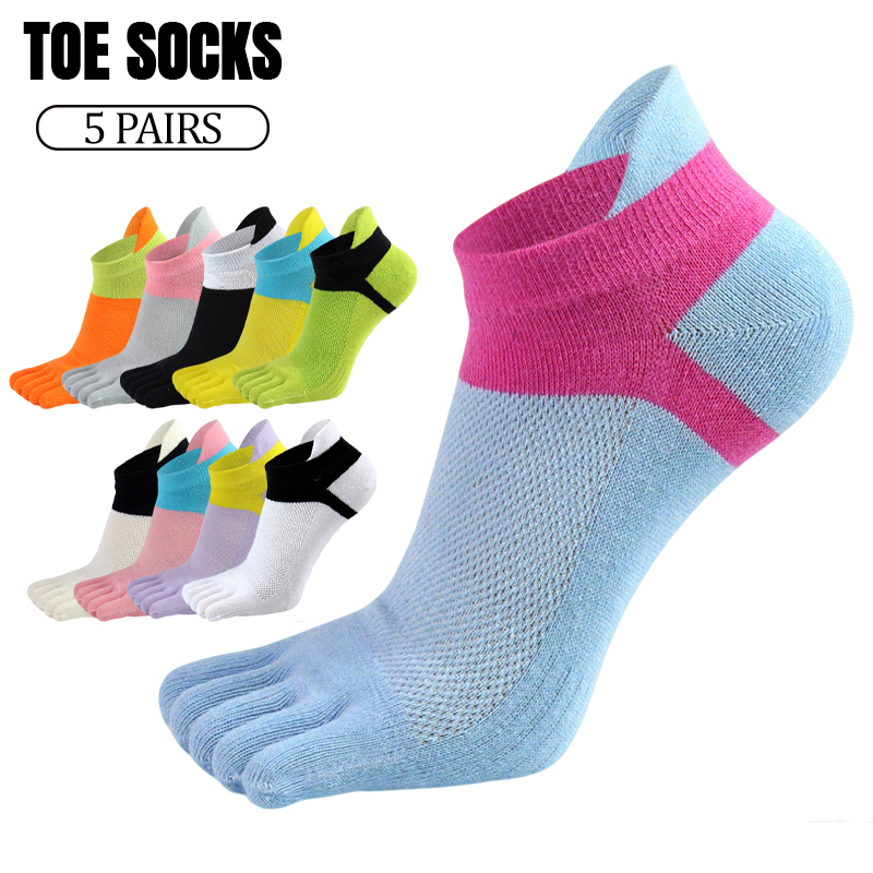 5 Pairs Women Five Toe Socks S - огляд і ціна Toe Sock Split