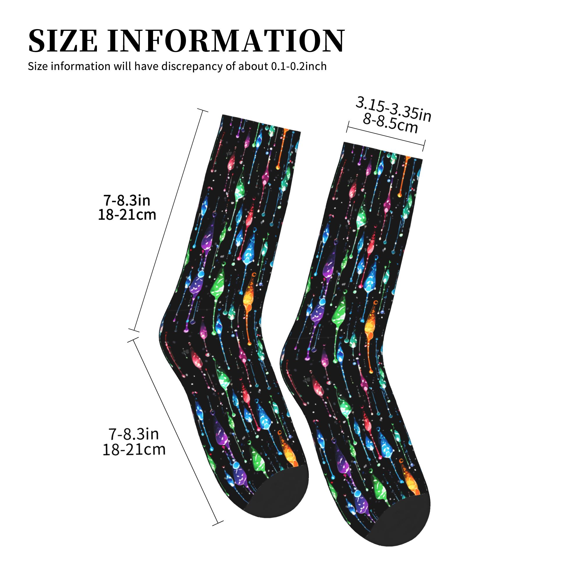Dripping Rainbow Liquid Patter - огляд і ціна Dress Sock Men